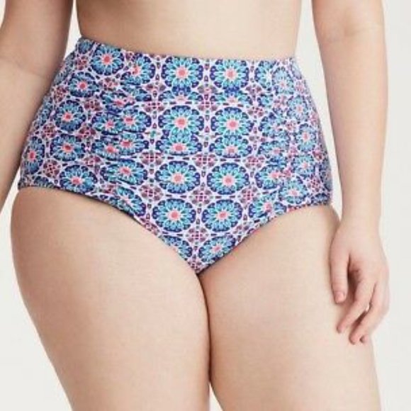 torrid Other - Torrid Blue & Pink Swim Bottoms size 3
